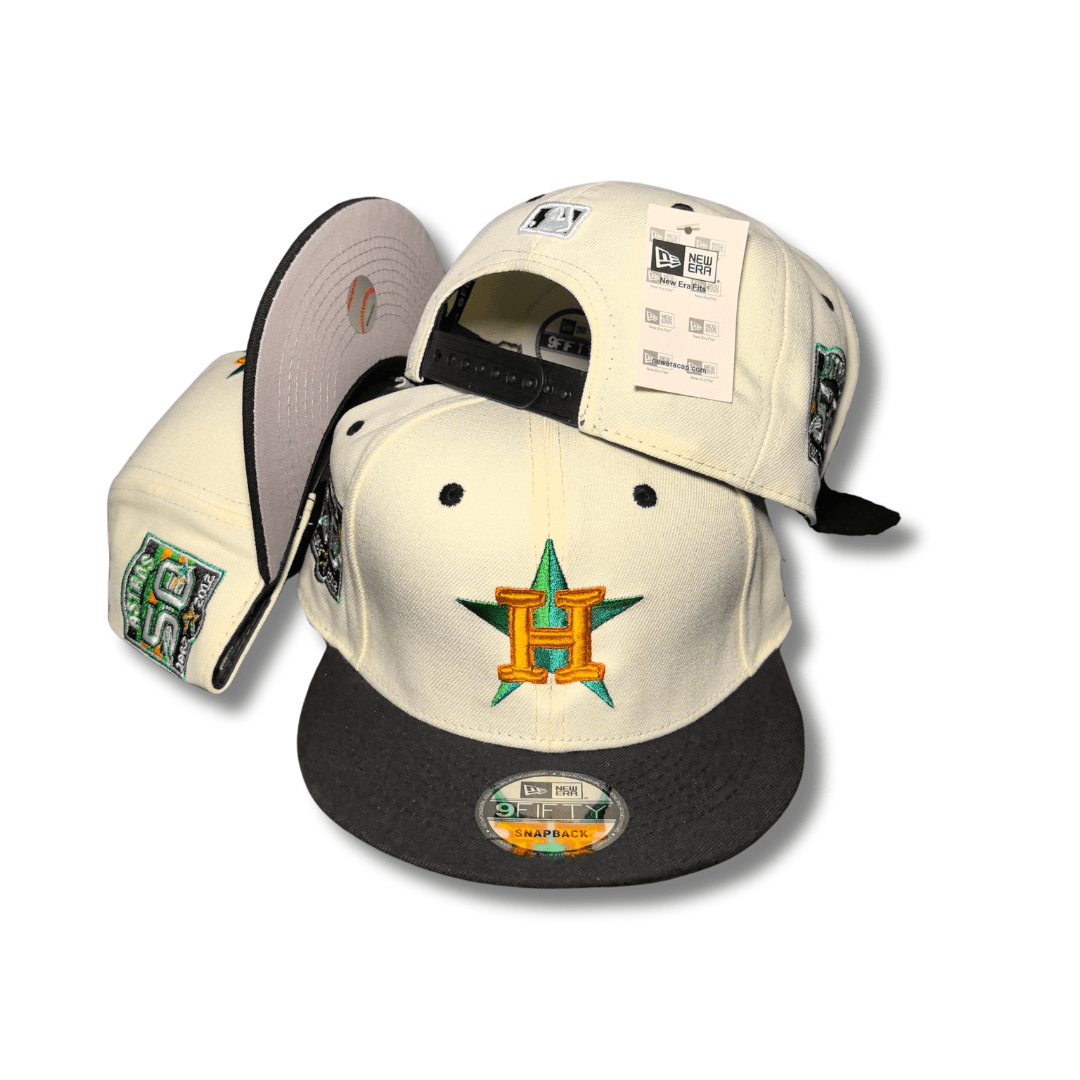 New Era Houston Astros Mascot Pin 59FIFTY Cream, Black - Snapback Cap