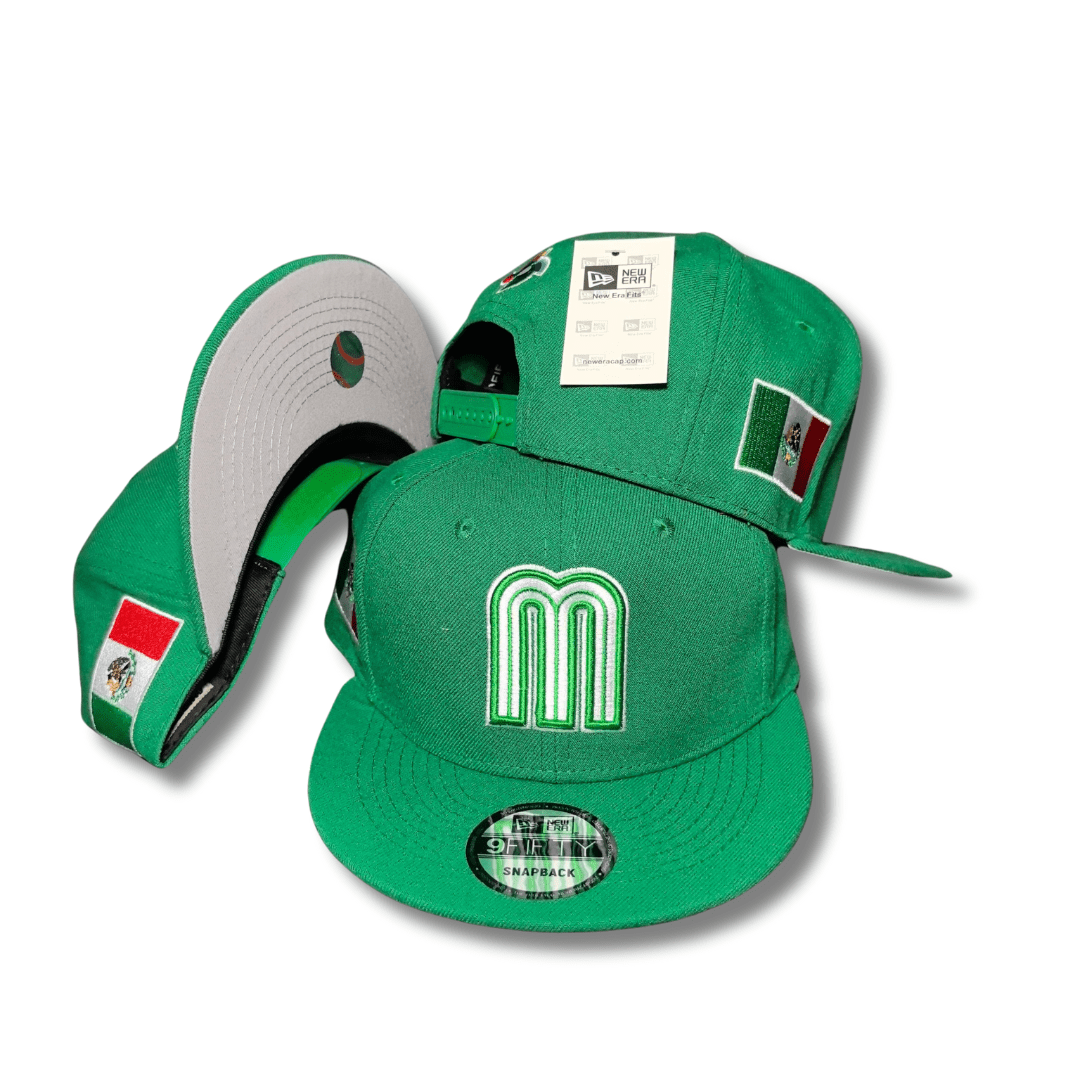 New Era 59Fifty Mexico World Baseball Classic Hat Green – Snapback Cap