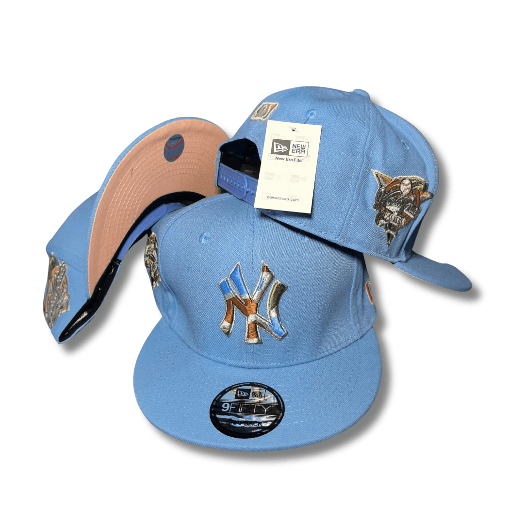 Sky Blue New York Yankees Grey Bottom 2009 World Series New Era 59Fifty – Snapback Cap
