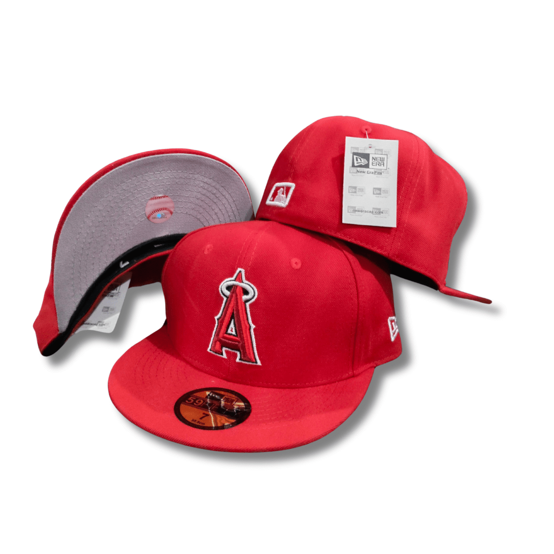 Los Angeles Angels Red with Classic Logo - Snapback Cap