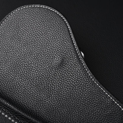 Dior Saddle Crossbody Bag – Black Grained Calfskin with Silver-Tone Hardware