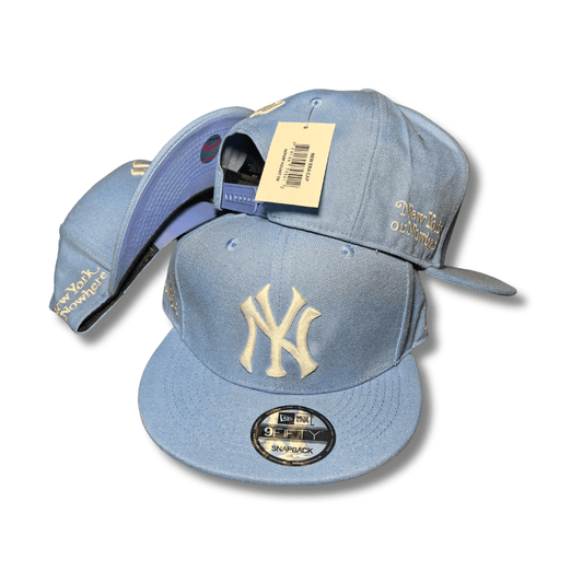 New York Yankees 9FIFTY Light Blue with Embroidered Details – Snapback Cap