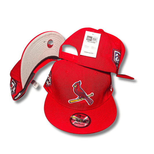 St Louis Cardinals Bird on Bat 2006 World Series Patch New Era Red 9FIFTY Adjustable - Snapback Cap