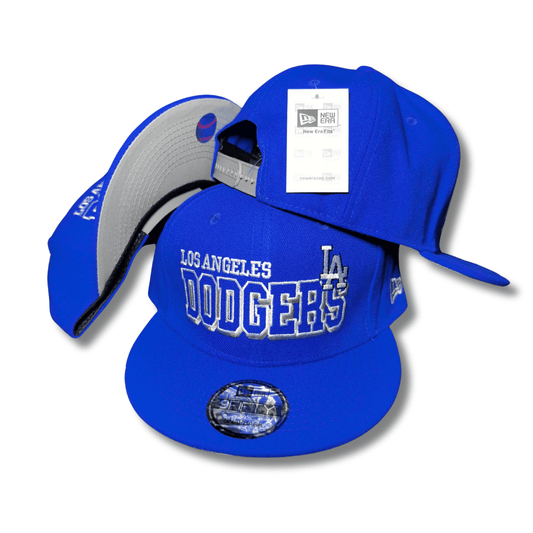Los Angeles Dodgers Royal Blue with Embroidered Team Name – Snapback Cap