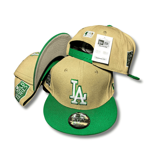 New Era Dodgers Beige 2 Tone South Bend Lucky Vegas 59FIFTY - Snapback Cap