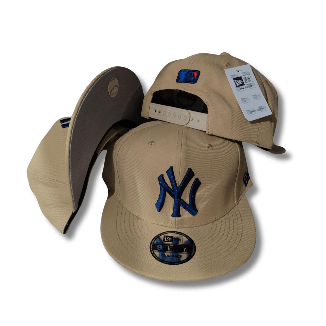 New York Yankees New Era 9FIFTY Tan and Navy Blue – Snapback Cap