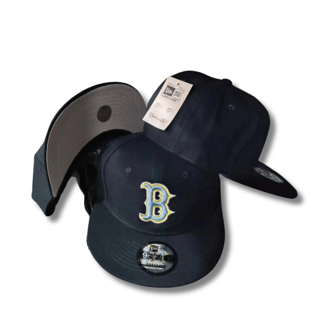 New Era Boston Logo Adjustable Navy Blue – Snapback Cap