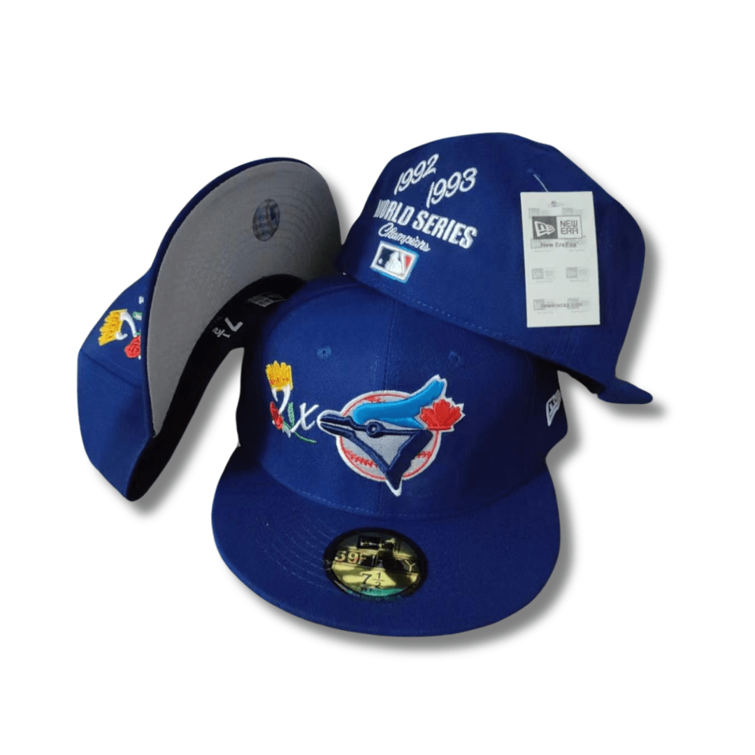 Toronto Blue Jays World Series Champions 59FIFTY with Embroidered Details Royal Blue – Fitted Cap