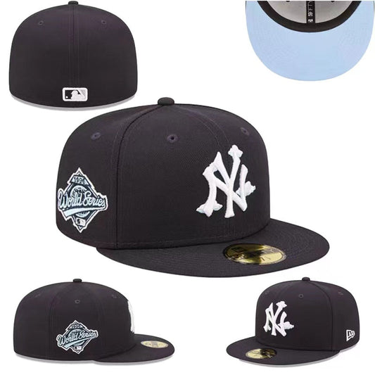 New York Yankees 59FIFTY Fitted Hat with 1996 World Series Patch – Black
